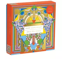 KNYGA Galison Frank Lloyd Wright Imperial Hotel Peacock Rug 500 Piece Foil Puzzle