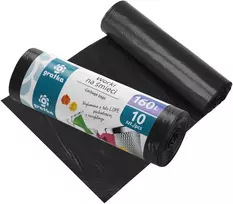 Gratka „Staples“ šiukšlių maišai, 160 l, LDPE, 10 maišų, 7 x 24 x 7 (modelis: 10709)