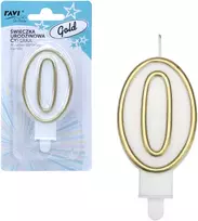 Ravi Decor Party Deco Gimtadienio žvakė „Cipars“ 7,5 x 1,5 x 14 (modelis 62063)