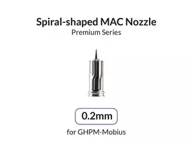 Gaahleri 0,2 mm aerografo antgalis (nozzle) GHPM Mobius modeliui