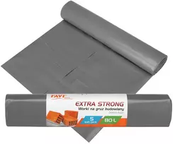 EXTRA STRONG šiukšlių maišai, 80 l LDPE, 5 vnt., 31.5 x 6 x 6, 00717, Simple Solution