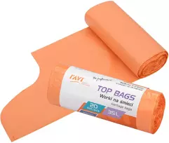 TOP BAGS užrišami šiukšlių maišai 35 l LD/HD, 20 vnt., 13.5 x 4 x 4, 00735, Simple Solution