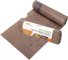 Rūšiavimo atliekų maišai, 60 l, 10 vnt., BIO, 5.5 x 19 x 2.5, 00790, Simple Solution