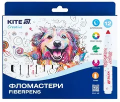 Flomasteriai CREATIVE Jumbo, Kite, 12 sp.