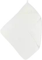 Meyco Baby medvilninis vonios rankšluostis su gobtuvu 80 × 80 cm, Offwhite – Terry Ruffle
