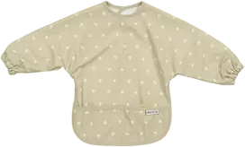 Meyco Baby neperšlampamas seilinukas su rankovėmis 6–24 mėn., Sweet Heart Sand/Soft Sand