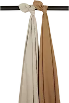 Meyco Baby muslino vystyklai / apklotai 120 × 120 cm (2 vnt.), Sand/Toffee