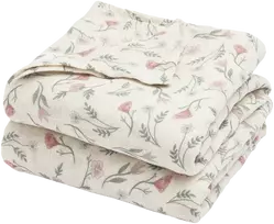 Meyco Baby muslino vystyklai / apklotai 120 × 120 cm (2 vnt.), Flower Multicolour