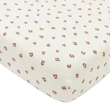 Pink Meyco Baby medvilninė paklodė su guma 60 × 120 cm, Mini Panther Soft Rožinė – Jersey