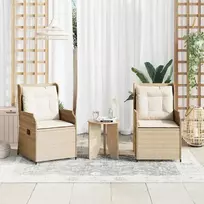 Lauko baldų komplektas Sodo suolas 2 pcs Smėlio poliratanas
