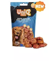 Uniq Pets Bagels spurgos su vištiena ir ėriena šunims, 80 g