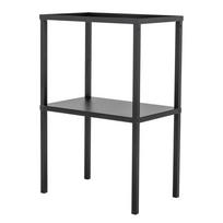 Juodos spalvos iš metalo pastatoma lentyna 59x90x38 cm Loups – Bloomingville