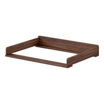 Tamsios natūralios spalvos vystymo stalas (tinkamos komodos gylis 55 cm) iš riešutmedžio Ilyas – Vipack