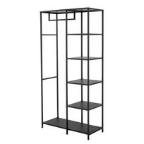 Juodos spalvos iš metalo drabužių kabykla 90x183x40 cm Valde – Bloomingville