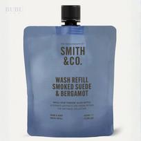 „Smith & Co“ rankų ir kūno prausiklio papildymas dūminė zomša ir bergamotė, 400 ml