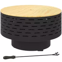 3-in-1 nerūdijančio plieno ugniakuras su grotelėmis Ø60 x 39cm