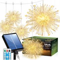 SAULĖS energijos sodo girlianda 5x TERASAI su jutikliu ir pulteliu