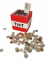 Minecraft TNT taupyklė 10x10 cm | Dovanų idėja žaidėjui