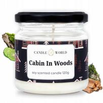 Candle World sojinė kvapioji žvakė „Miško trobelė“ Cabin In Woods, 120 g
