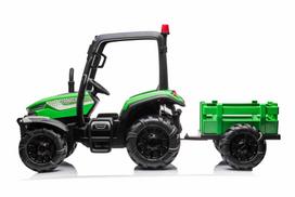 Vaikiškas elektromobilis Tractor BLAST With Trailer Žalias