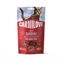 CARNILOVE Soft Snack Sardine enriched with Strawberries skanėstai katėms 50 g