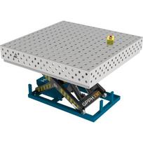PRO INOX suvirinimo stalas 1500×1000 mm su hidrauline pakėlimo sistema - 1500x1480mm