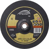 Pjovimo diskas 230x2.5x22,23mm MOST PRO steel, juodam metalui