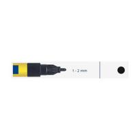 Markeris, pramoninis 1-2mm 3ml -  Juoda