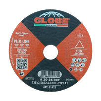 Pjovimo diskas Globe 125x22.2, juodam metalui - 2.5mm