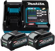 „Makita“ maitinimo rinkinys 18 V XGT 40 V 2*4,0 Ah + DC40RA