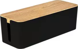 „Mozos“ organizatorius su dangteliu, juodas, 1 vnt. (KBO-BK-WOOD)