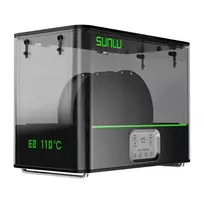 3D Spausdintuvo Priedas - Sunlu E2 Siūlų Džiovintuvas 110°C, Talpa iki 3 kg, Suderinamas Su Įvairiais Siūlais, Juodas