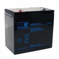 MW Power MW 55-12 12 V 55 Ah AGM akumuliatorius, nereikalaujantis priežiūros