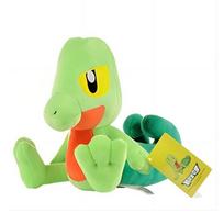 Treecko pliušinis Pokemonas Pliušiniai žaislai Kimštos lėlės Animacinis mielas lėles Kawaii Gimtadienio Kalėdų dovana Vaikams Draugams Kolekcija 34*24*20cm žalia