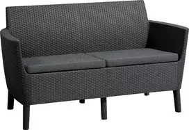 Keter Salemo 2-Seater Sofa in Grey