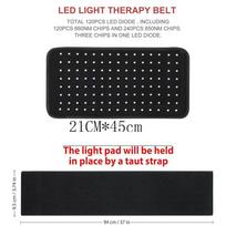 Portable 660nm 850nm Home Heating Light Therapy Wrap Belt Body Pain Red Light Deep Therapy Device Infrared Light Therapy Pad