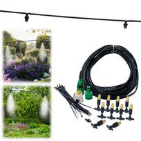 15M Misting Cooling Nozzle System Brass Atomizer Nozzles Kit Garden Irrigation Watering Greenhouse Micro Sprinklers China Mainland