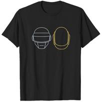 Daft Punk 2 Marškinėliai viršutiniai drabužiai T-shirtai Storas T-shirtas XL