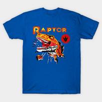 Men Black Print T-shirt Ghost World - Raptor Shirt No-Cut Transfer Paper Print Cotton Tshirt M karališkos mėlynos spalvos