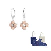 Swarovski Latisha Auskarai Moteriški F-Original Brand Box And Bag rožinė