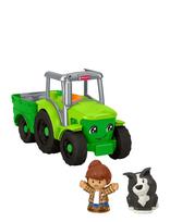 Fisher-Price - Little People Push & Play Tractor, Musical Toy Farm Vehicle & 2 Figures For Toddlers - Traktoriai - Marga / raštuota