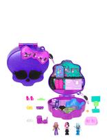 Polly Pocket - Monster High Compact With 3 Micro Dolls & 10 Accessories, Opens To High School - Žaidimų rinkiniai - Marga / raštuota