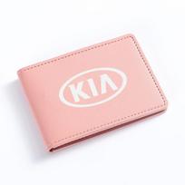 ZFPB3 For Kia Rio Ceed Sportage Cerato Soul Picanto Car Leather Driving Documents Protective Bank Credit Card Holder auto styling