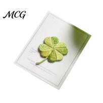Glue Backing Patch Four-Leaf Clover Embroidered Applique, Irish Shamrock Patch, Iron-on Sew-on Cool Patches Applique for Clothes Bags Hats Decoration beige