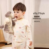 LUSON Baby Boys' Spring/Autumn Long Sleeve Pajama Set 90 mėlyna