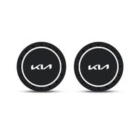 BBEM3 2pcs Car Coaster Water Cup Bottle Holder Anti-slip Pads Accessories For Kia Rio Ceed Sportage Cerato Soul Sorento Picanto Optima