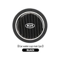BBEL7 1/2pcs Car Silicone Coasters Water Cup Pads Non-Slip Mats For KIA Rio K5 K2 Sportage Ceed Sorento Picanto Stinger Soul