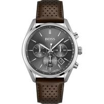 Hugo Boss 1513815 vyriškas laikrodis Ruda apyrankė Pilkas ciferblatas 44 mm + dėžutė