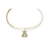 Swarovski meškiuko pakabukas Dekoracija Kubinio cirkonio kristalo karoliai Moteriški žalias 5669162 žalia