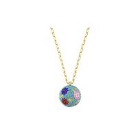 Swarovski FLOWER OF FORTUNE Huakai Yaoji gold-plated necklace women's light blue 5599484 mėlyna